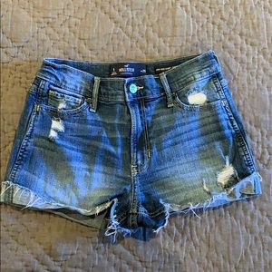 Hollister high rise denim shorts. Size 1